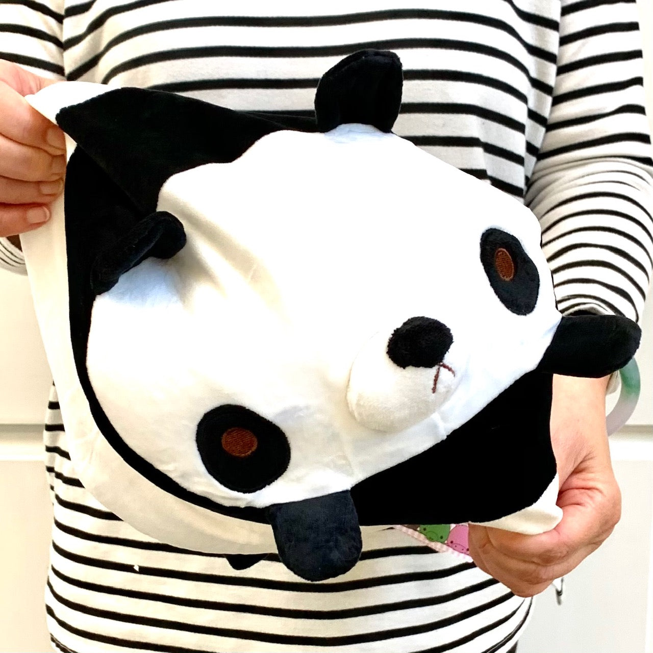 X 63089 MARSHMALLOW PILLOW-PANDA PLUSH-DISCONTINUED