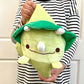 X 63227 MARSHMALLOW PILLOW-GREEN TRICERATOPS DINO PLUSH-﻿DISCONTINUED