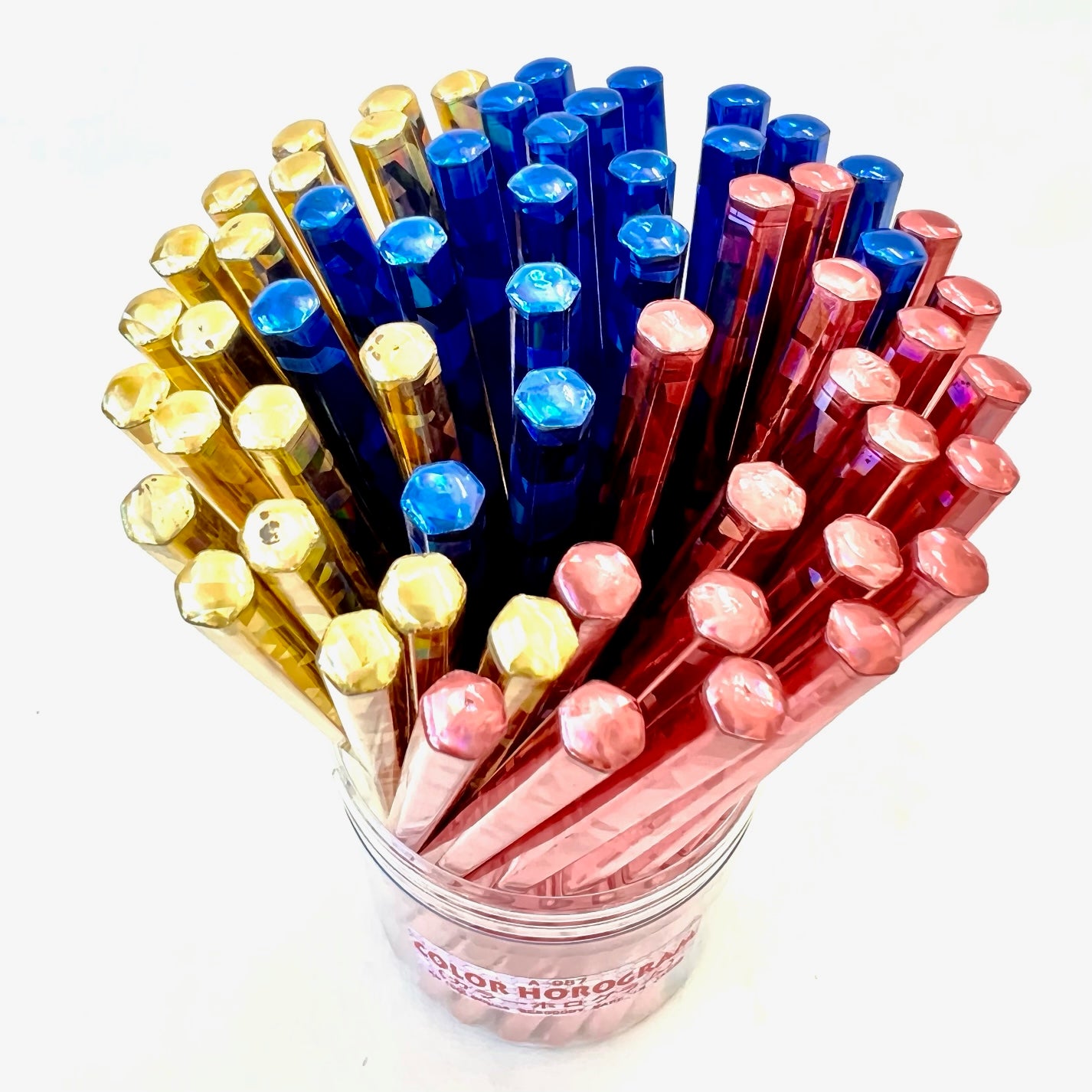  Holographic Pencils with Erasers Metallic Assorted Colors  Wooden Glitter Pencils Optical Illusion Pencils HB Pencils (36 Pieces) :  Office Products
