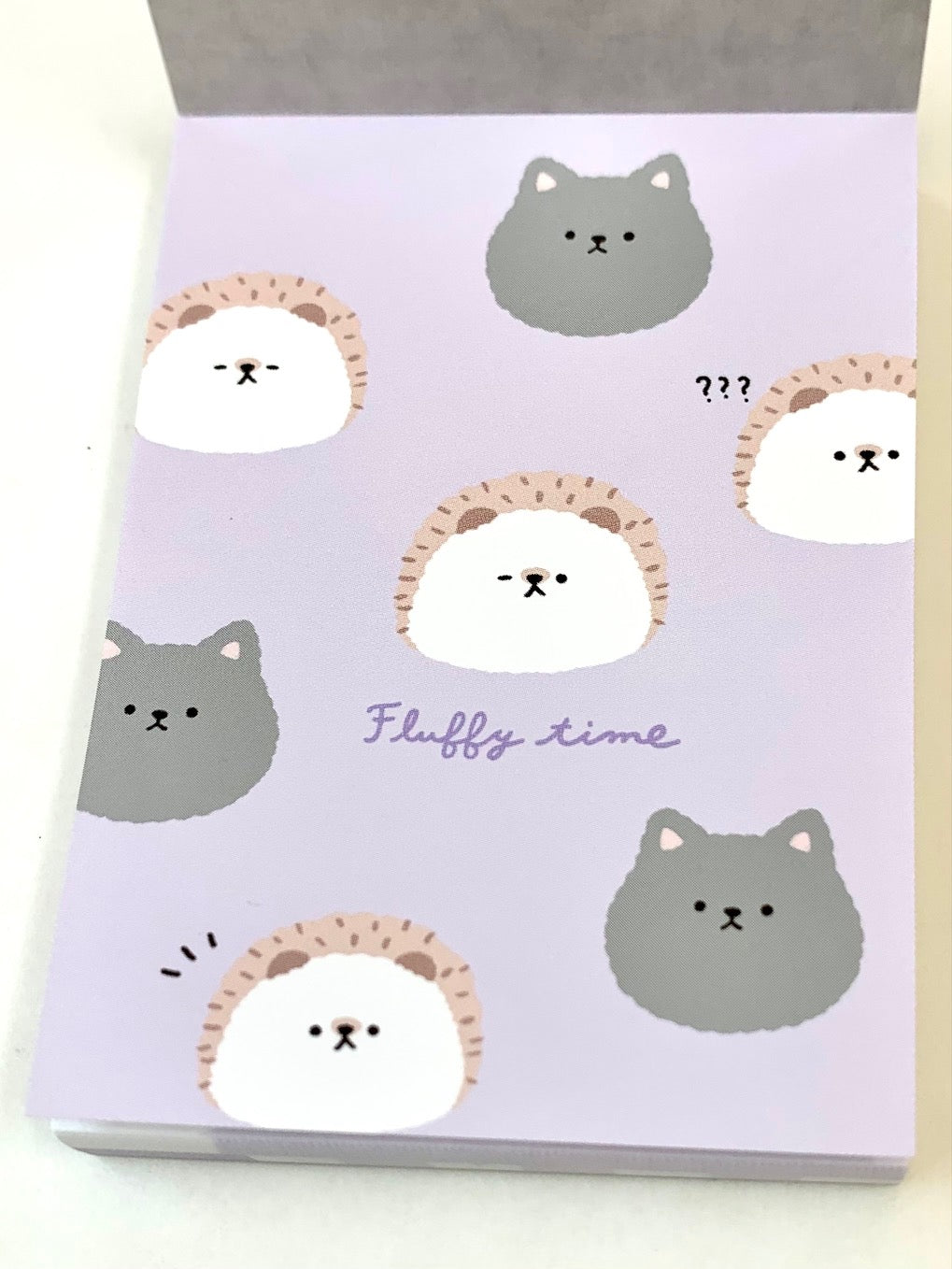 X 100902 Crux Cat & Hedgehog Petit Notepad-DISCONTINUED