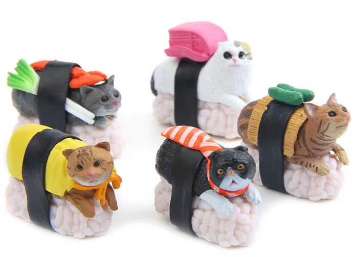 X 70700 SUSHI CAT FIGURINES-DISCONTINUED