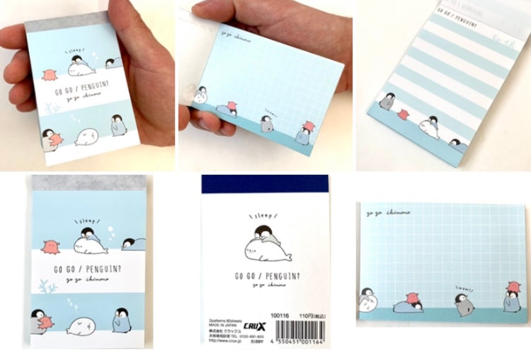 X 100116 Crux Penguin Petit Notepad-DISCONTINUED