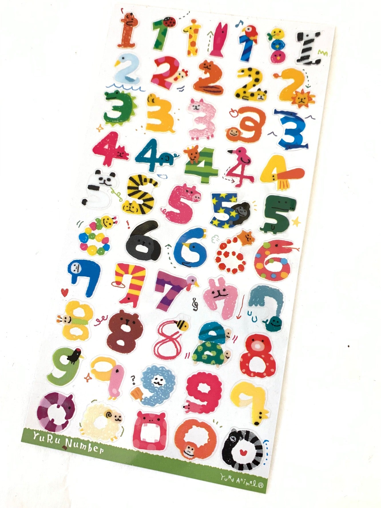 X 75107 ANIMAL NUMBERS STICKERS-DISCONTINUED