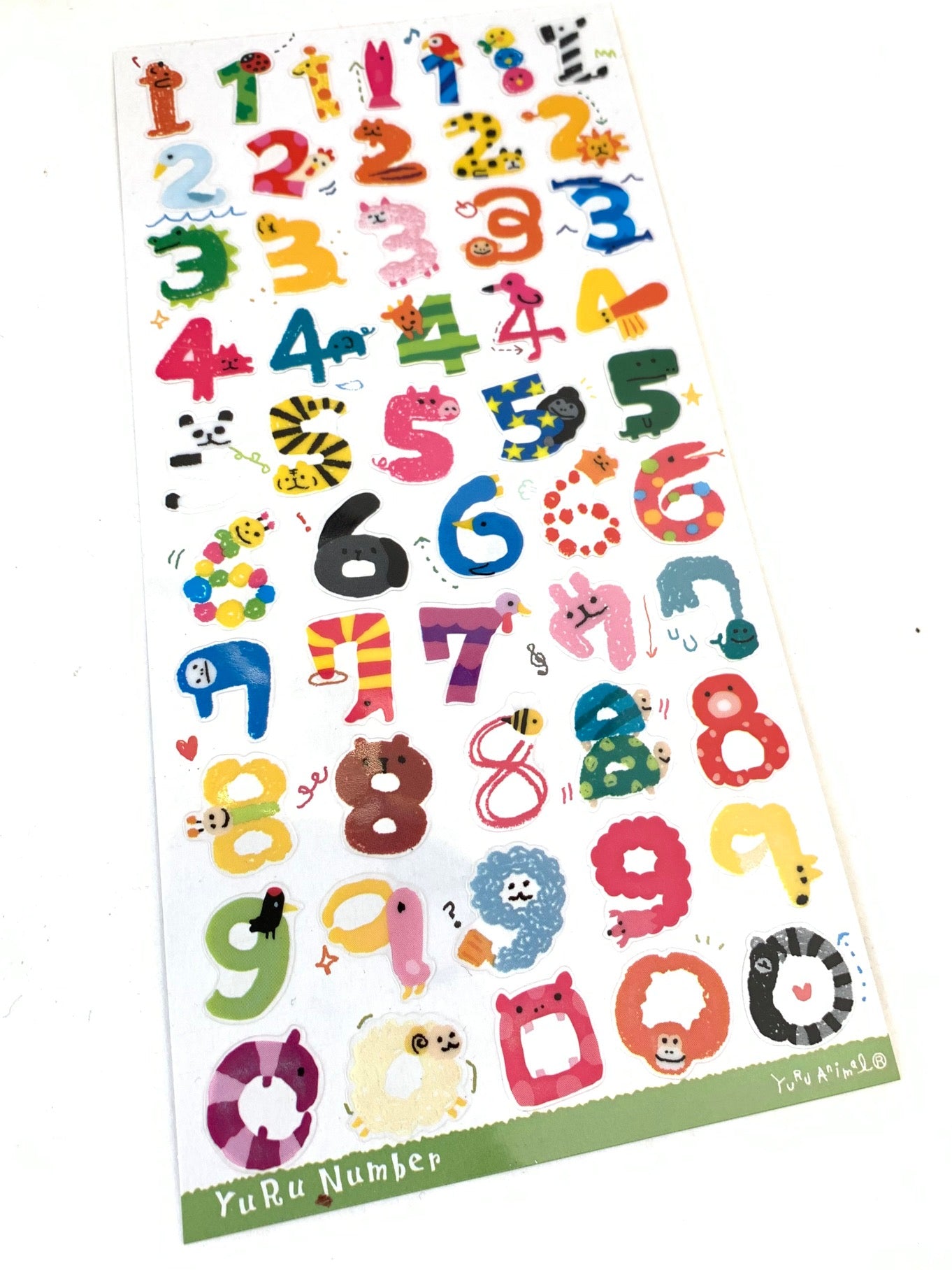 X 75107 ANIMAL NUMBERS STICKERS-DISCONTINUED