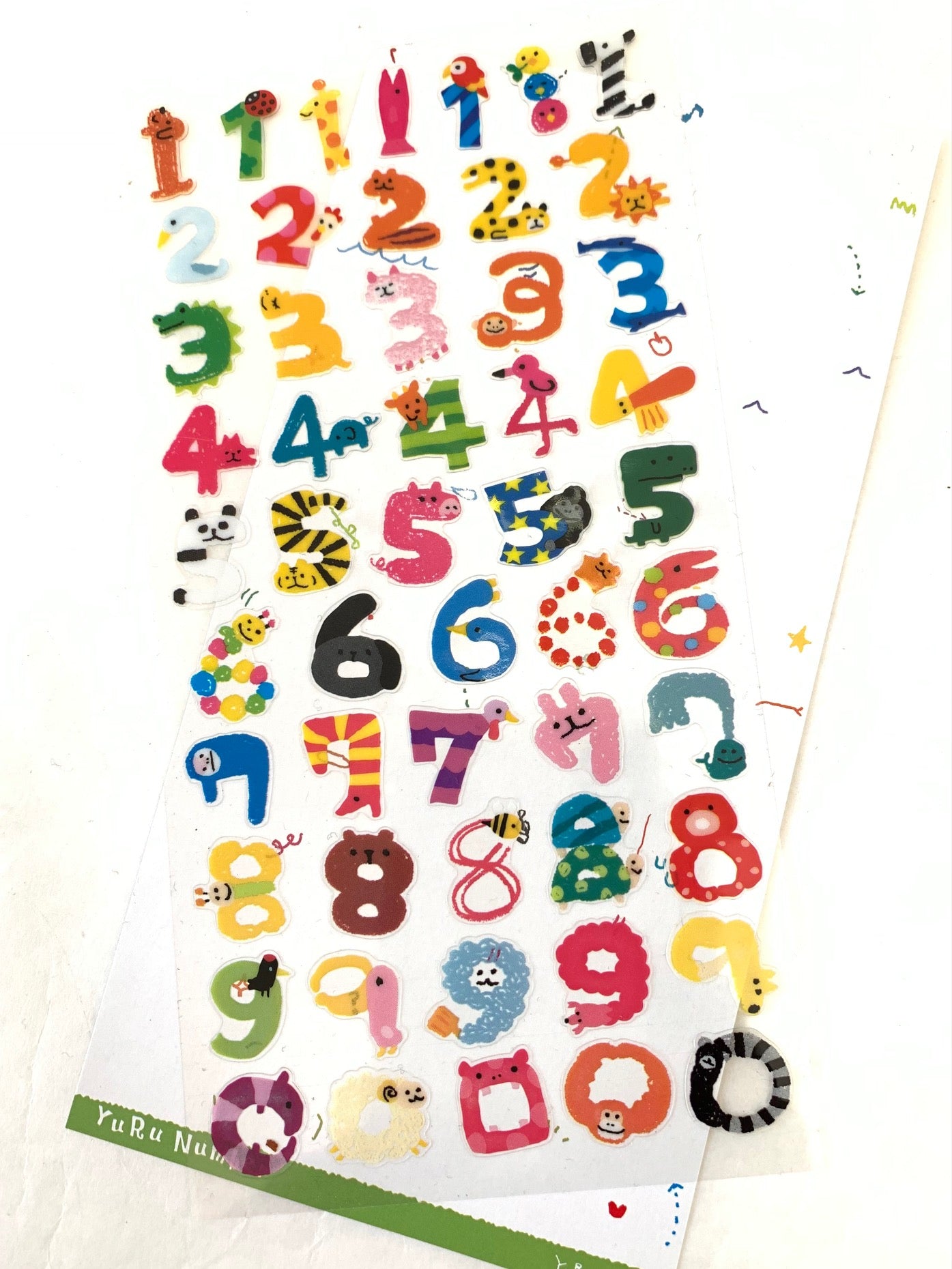 X 75107 ANIMAL NUMBERS STICKERS-DISCONTINUED