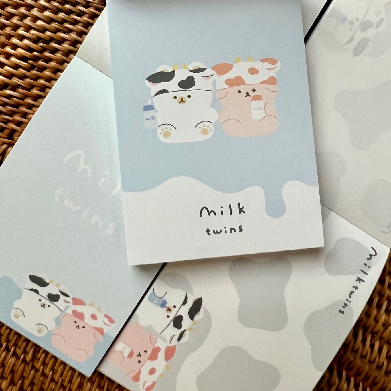 X 108652 Milk Twin Mini Notepad-DISCONTINUED