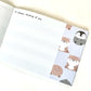 X 104553 Otter & Penguin Fuwatto Time CRUX Mini Notepad-DISCONTINUED