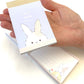 X 102563 Crux Rabbit Bunny Mofu Mofu Notepad-DISCONTINUED
