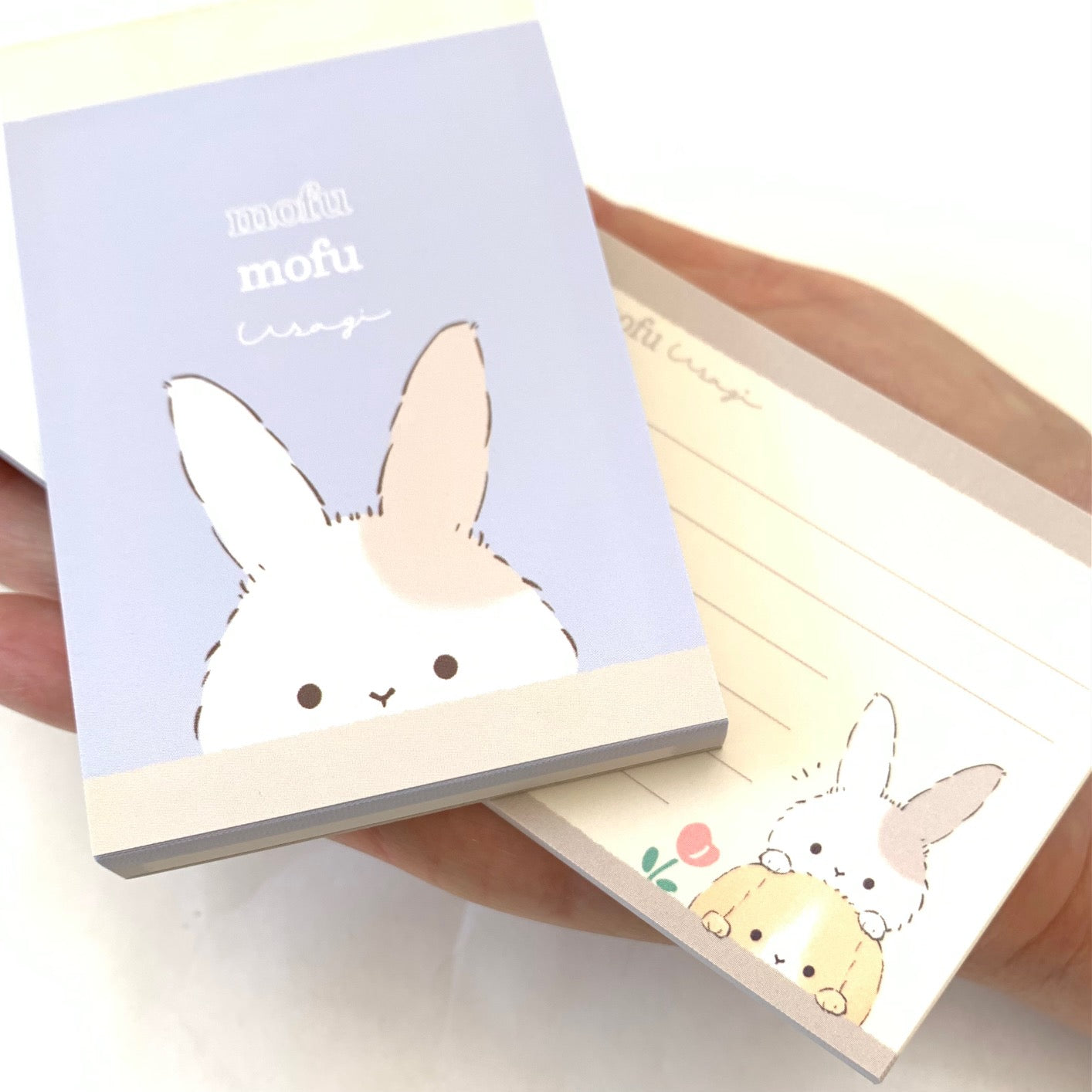 X 102563 Crux Rabbit Bunny Mofu Mofu Notepad-DISCONTINUED