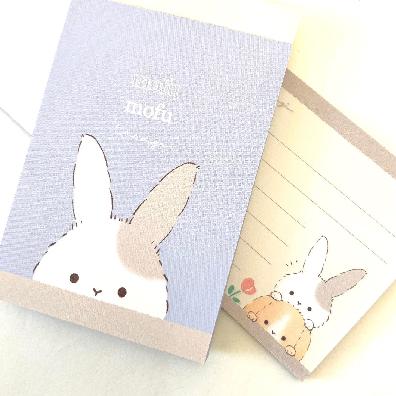 X 102563 Crux Rabbit Bunny Mofu Mofu Notepad-DISCONTINUED