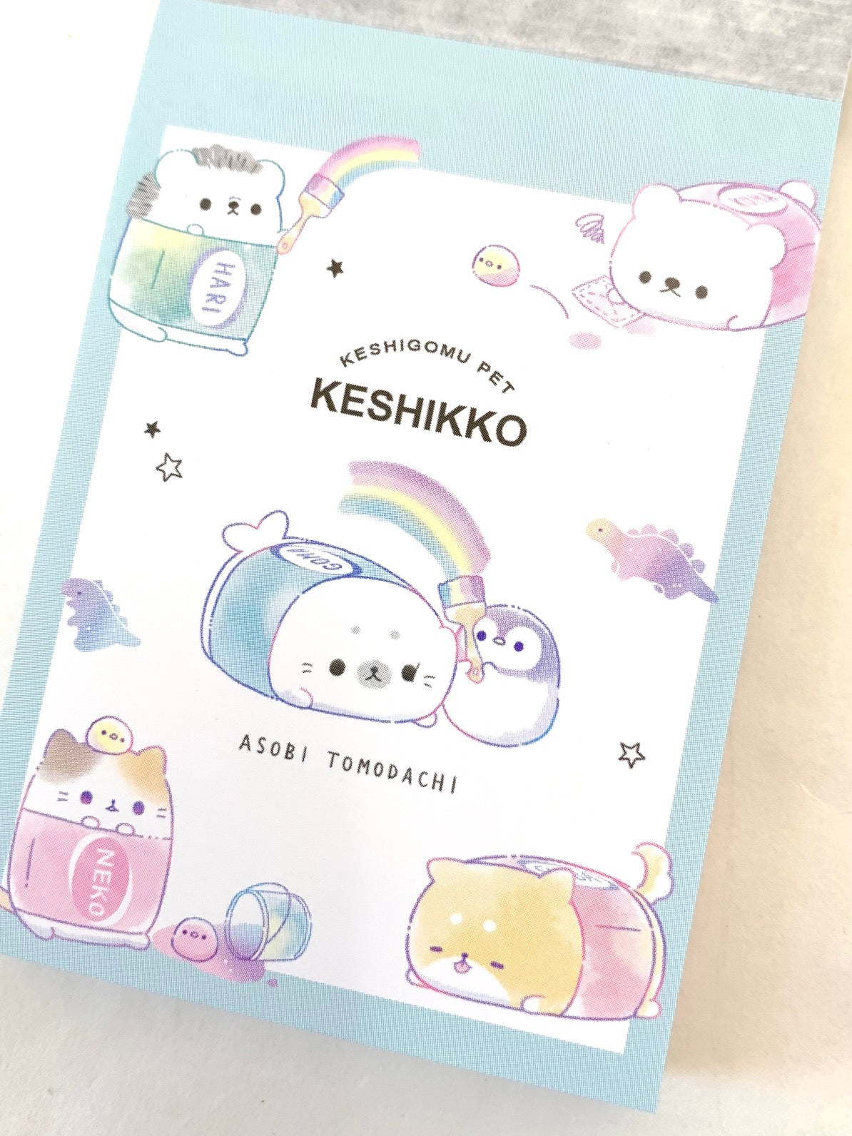 X 102565 Crux Keshigomu Pets Mini Notepad-DISCONTINUED