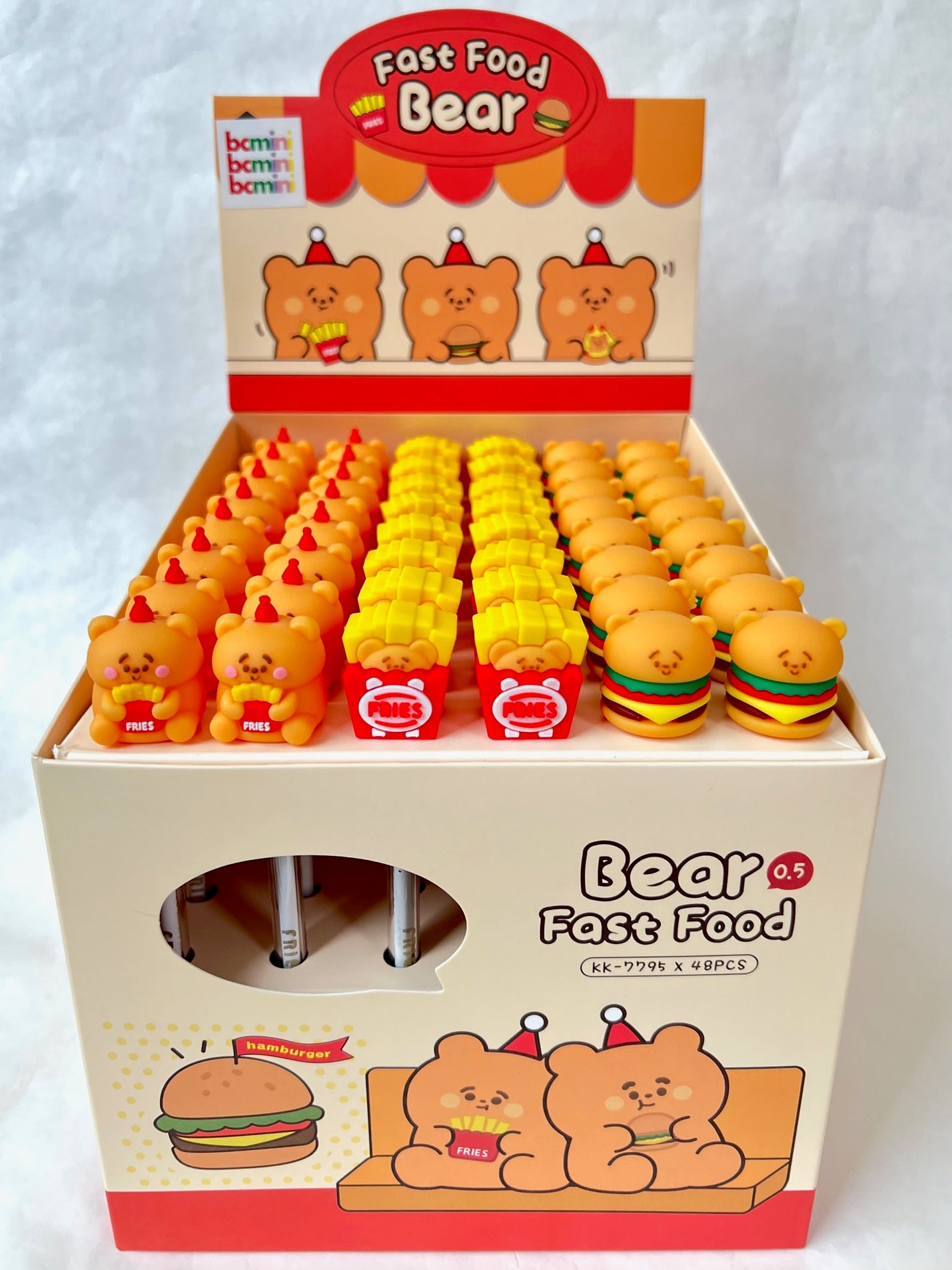 22511 BEAR FAST FOOD GEL PEN-48