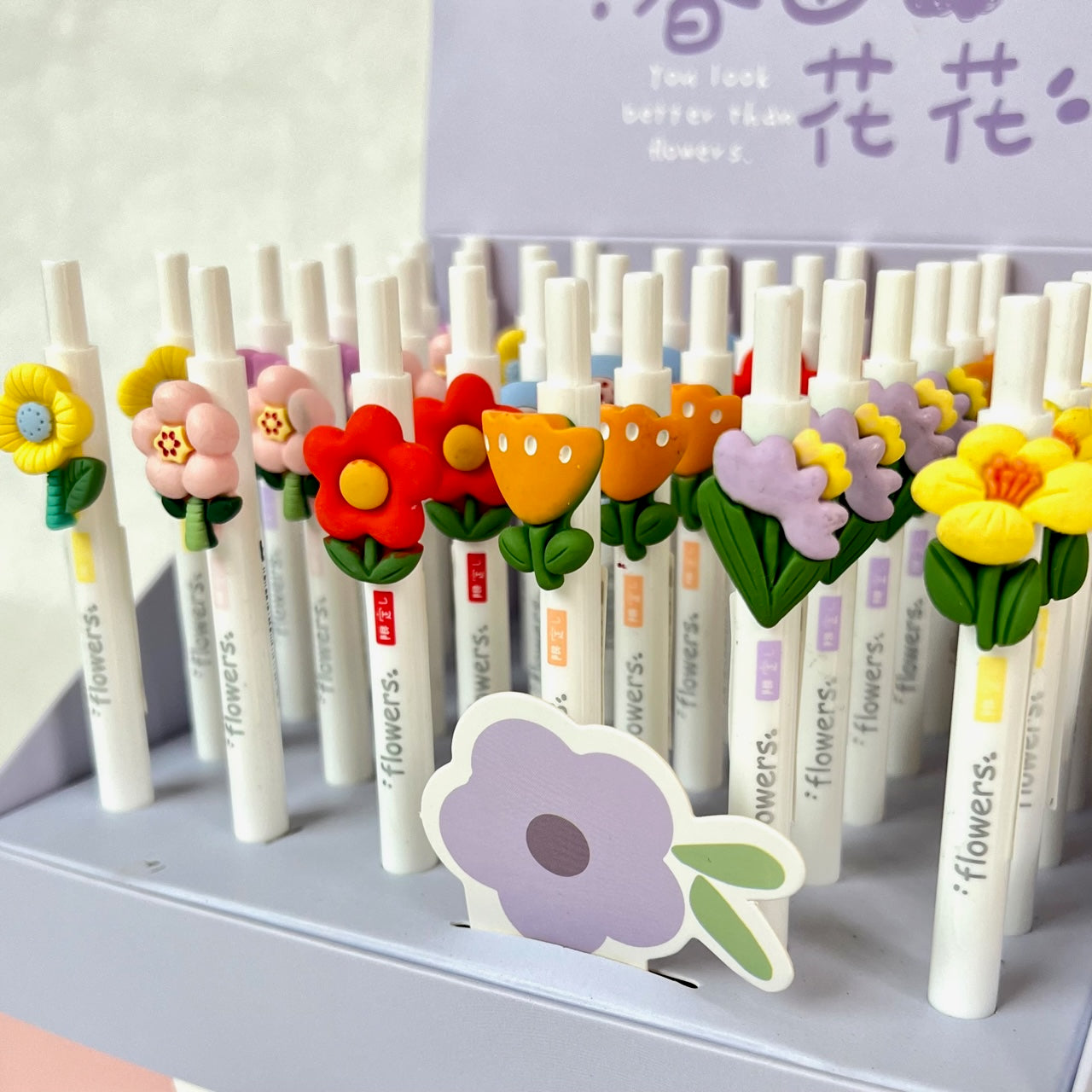 X 22523 FLOWER RETRACTABLE GEL PEN-DISCONTINUED