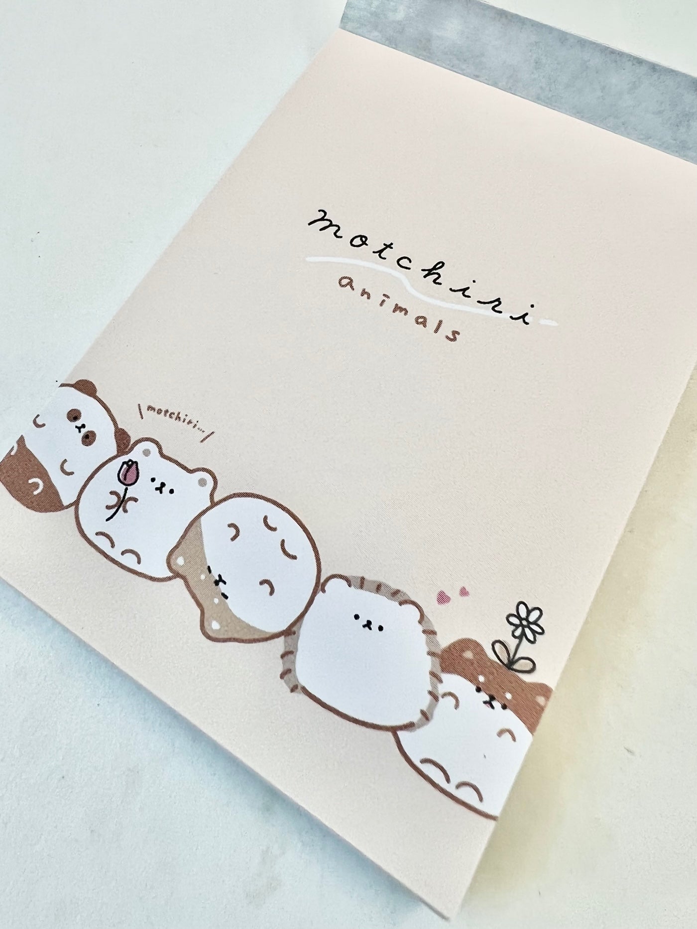 X 105626 Round Motchiri Animals Mini Notepad-DISCONTINUED