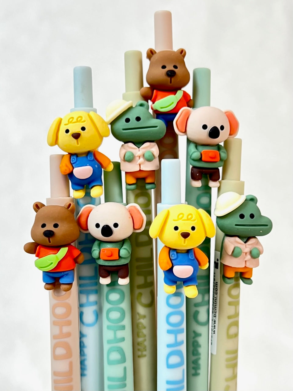 X 22533 HAPPY CHILDHOOD ANIMALS RETRACTABLE GEL PEN-DISCONTINUED