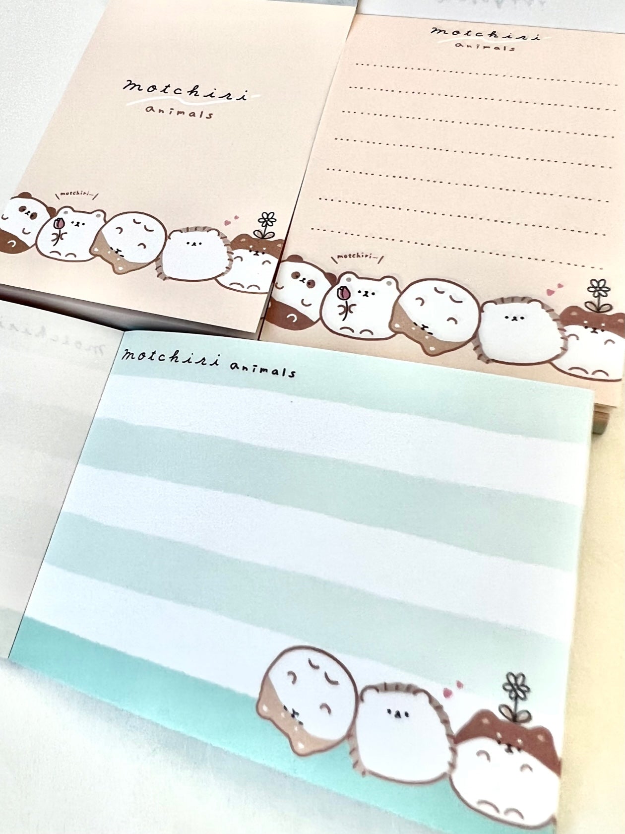 X 105626 Round Motchiri Animals Mini Notepad-DISCONTINUED