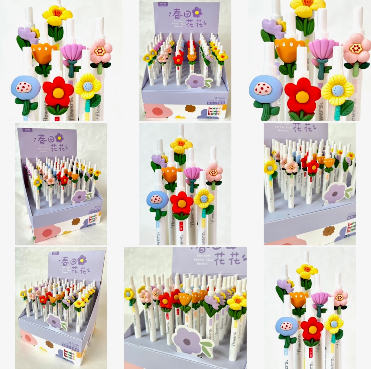 X 22523 FLOWER RETRACTABLE GEL PEN-DISCONTINUED