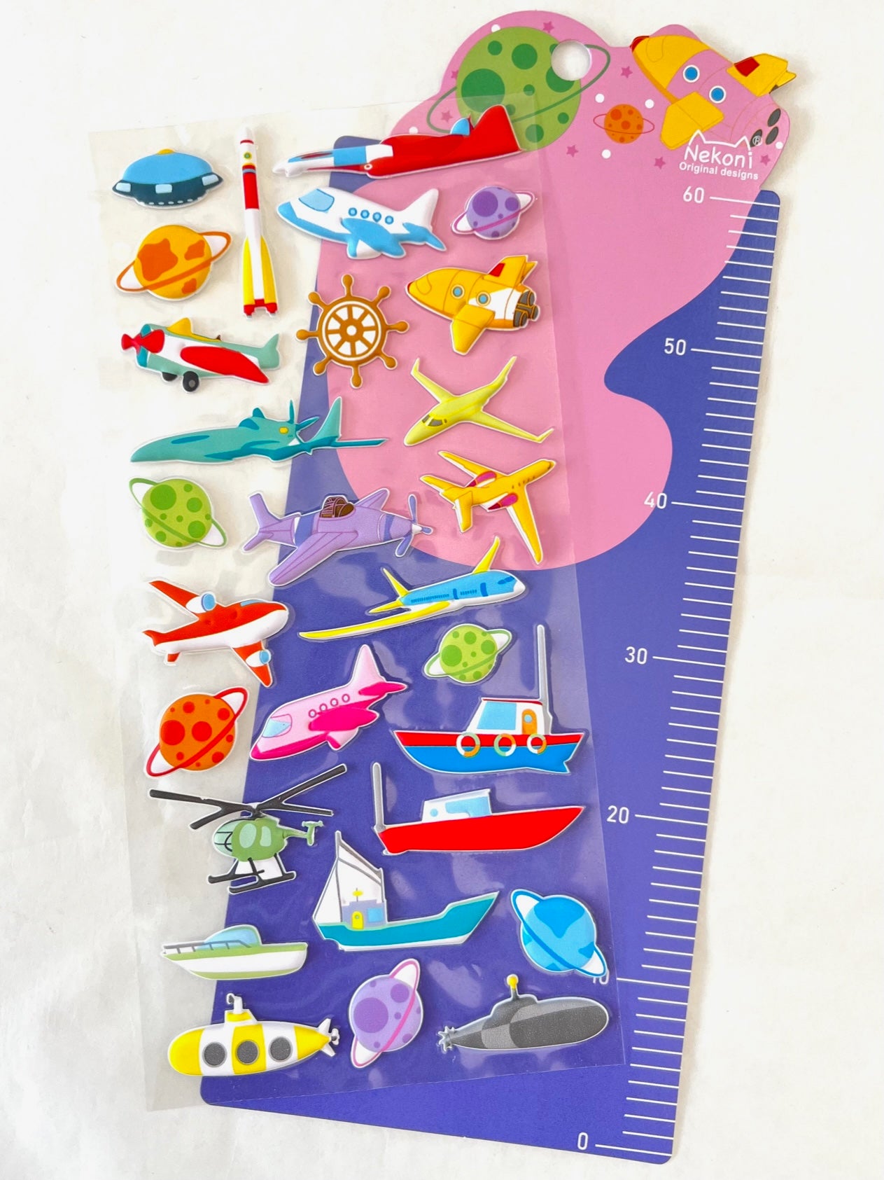 50967 SEA, SKY & SPACE PUFFY STICKERS-10