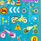 50972 WHEELS PUFFY STICKERS-10