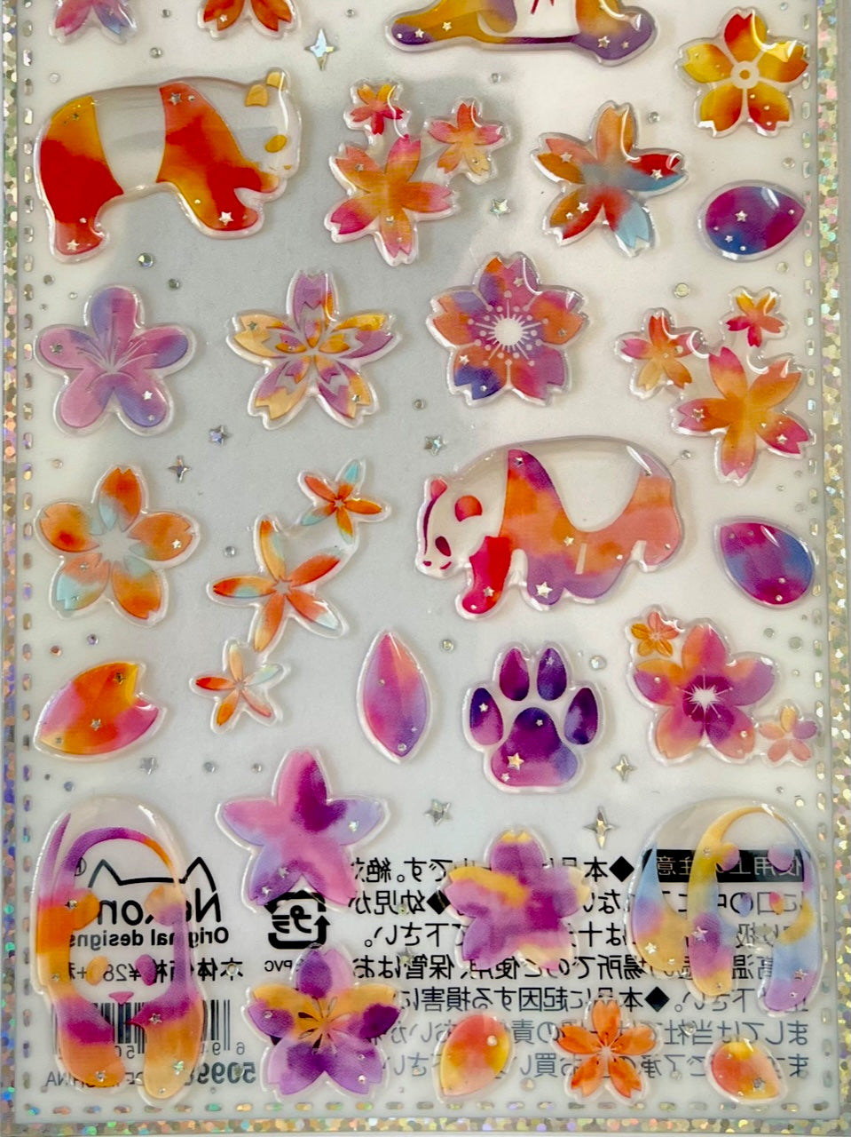 50998 SAKURA RAINBOW FLOWER STICKERS-10