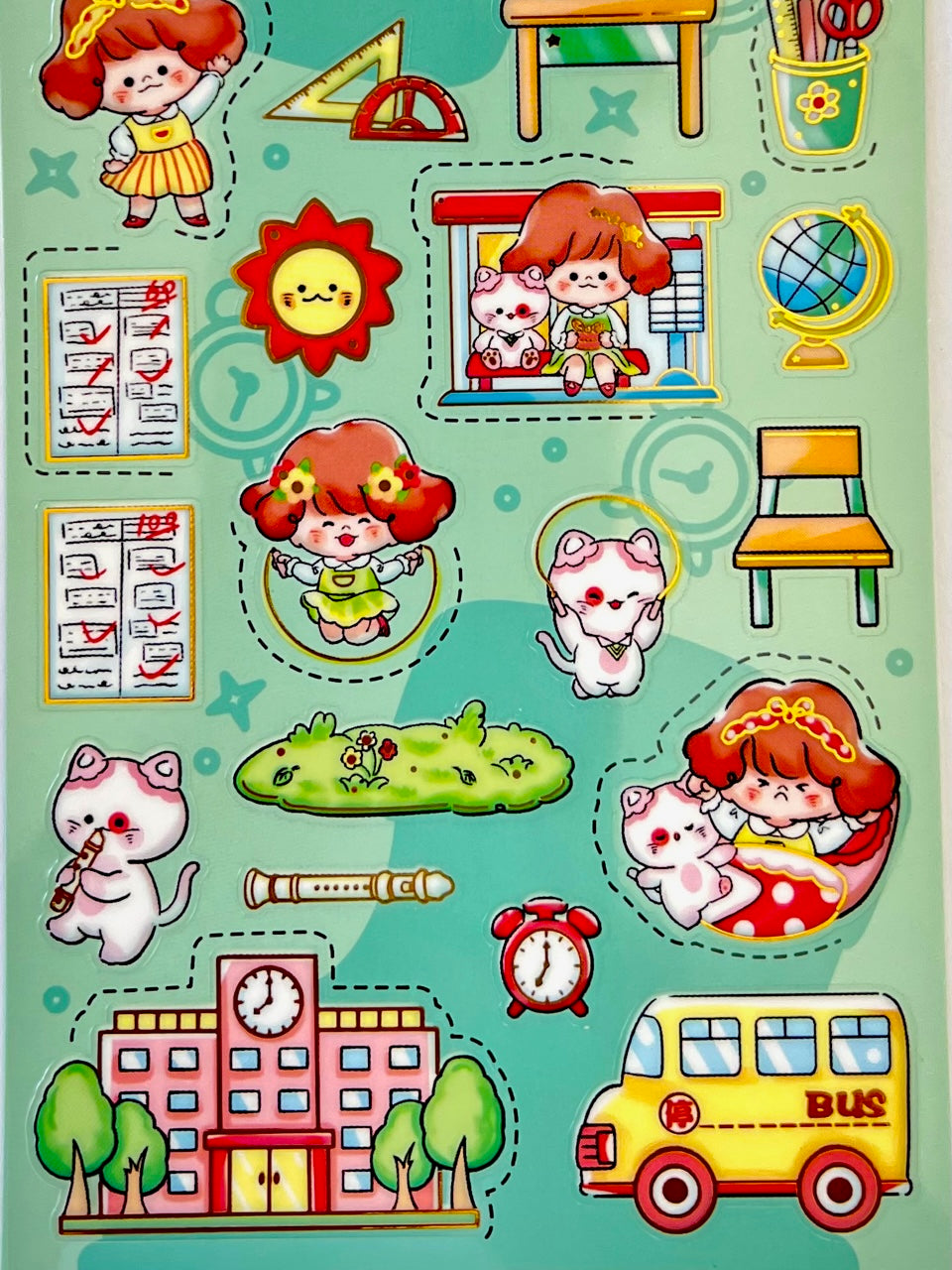 Lesson Time Activity Sticker 51009 SCHOOL TIME STICKERS-10 – BCmini