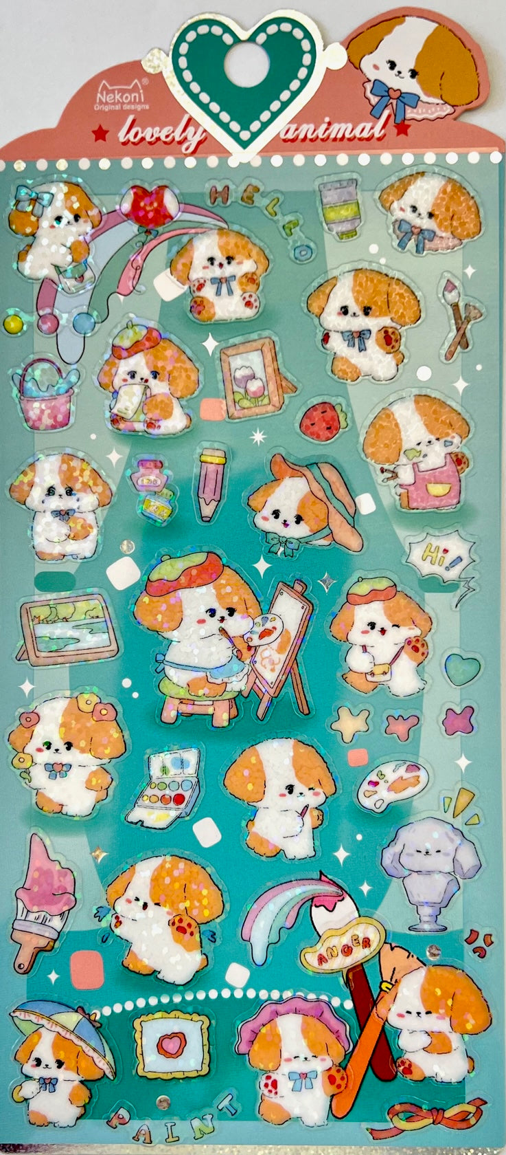 51013 PUPPY PAINT STICKERS-10