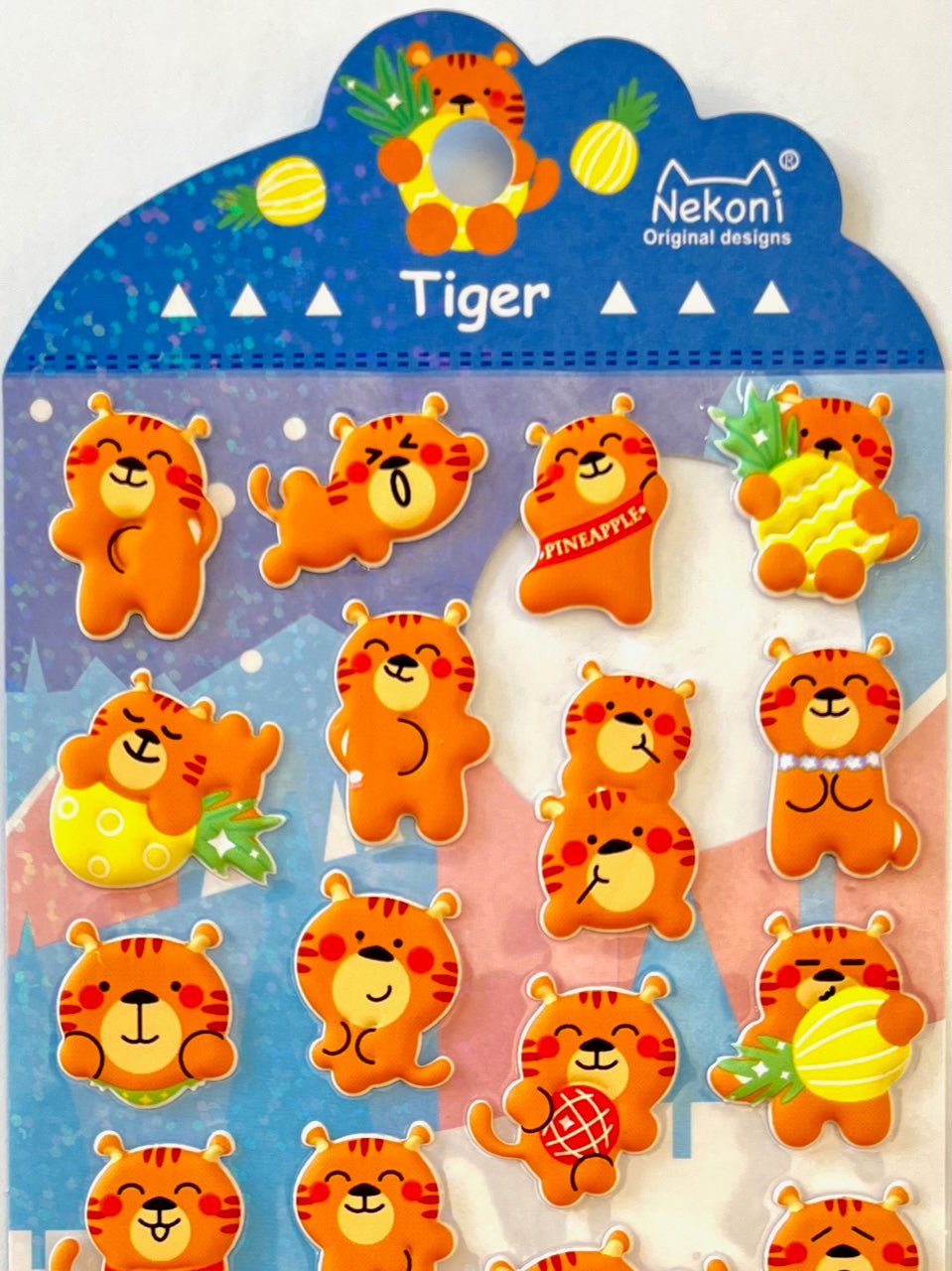 51027 TIGER PUFFY STICKERS-10