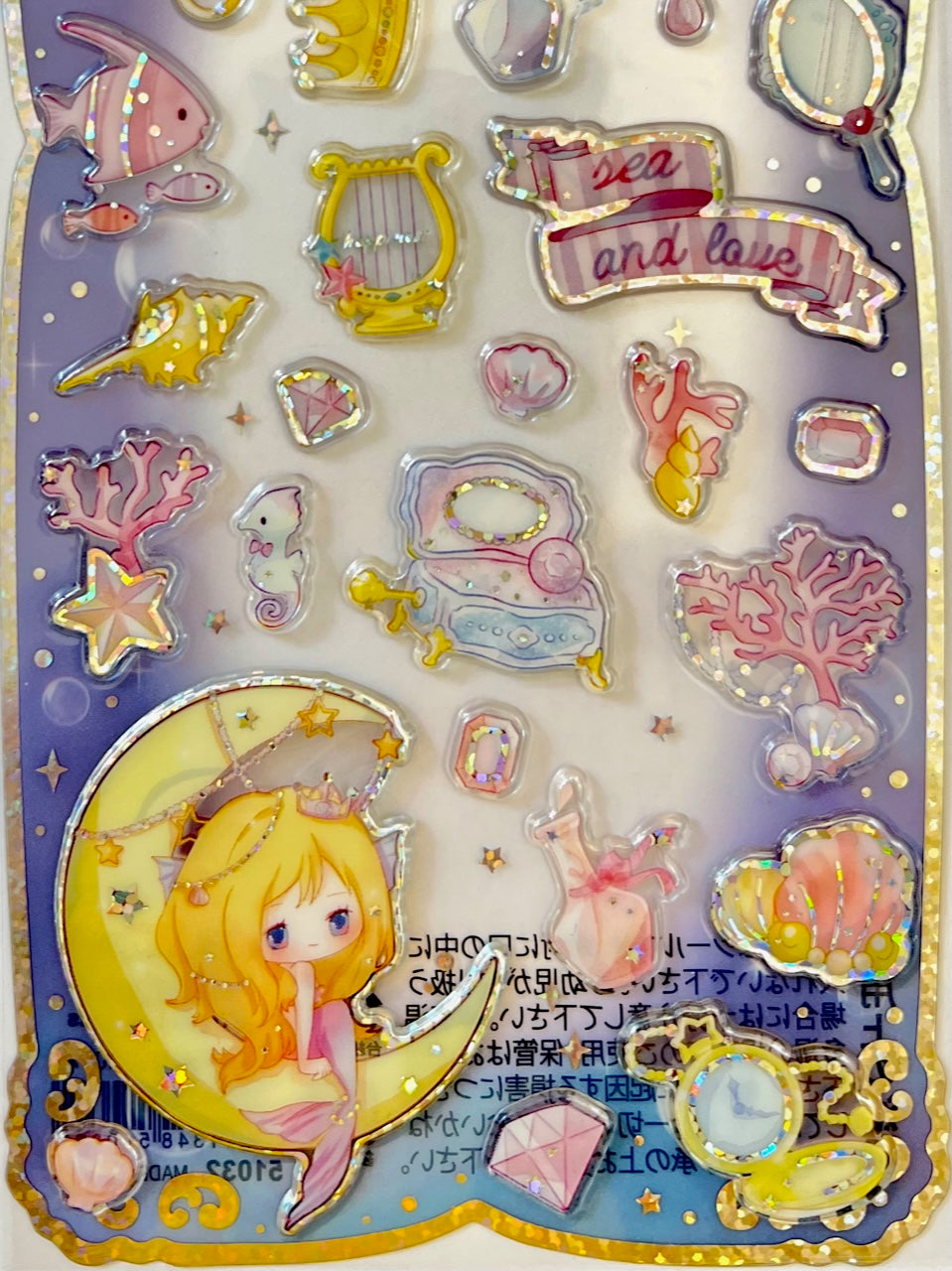 51032 BLUE SHINY PRINCESS STICKERS-10 – BCmini