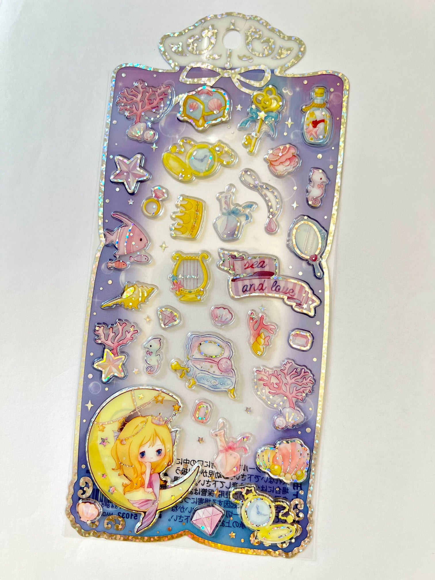 51032 BLUE SHINY PRINCESS STICKERS-10 – BCmini