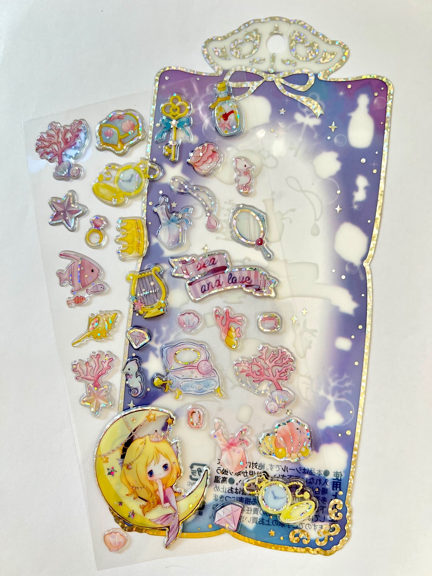 51032 BLUE SHINY PRINCESS STICKERS-10 – BCmini