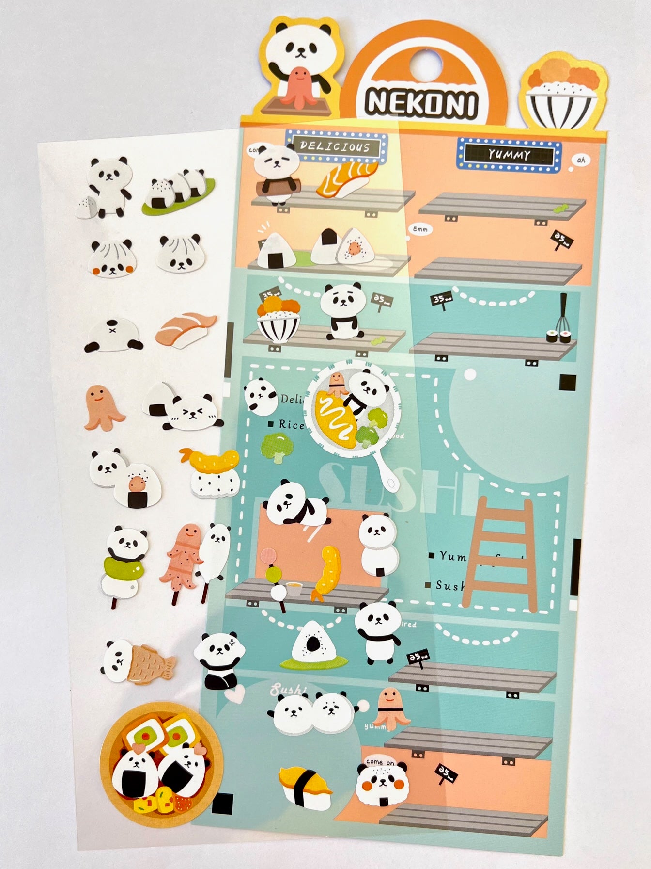 51078 PANDA SWEET SHOP STICKERS-10