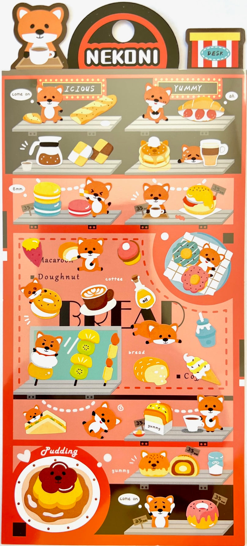 51080 FOX DESSERT SHOP STICKERS-10