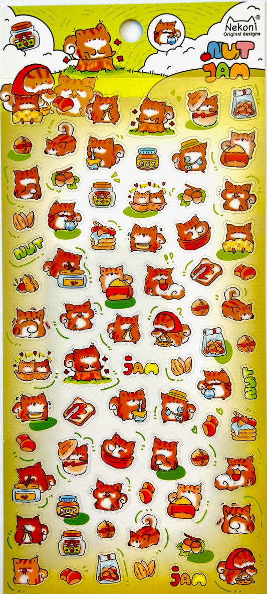 51100 SQUIRREL PARTY STICKERS-10