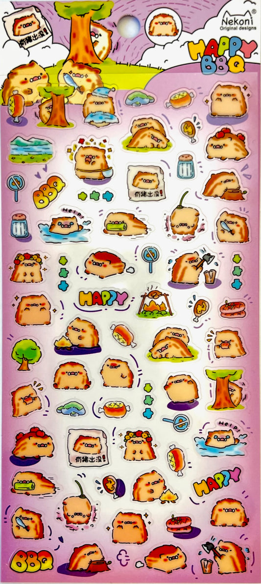 51102 HEDGEHOG PARTY STICKERS-10