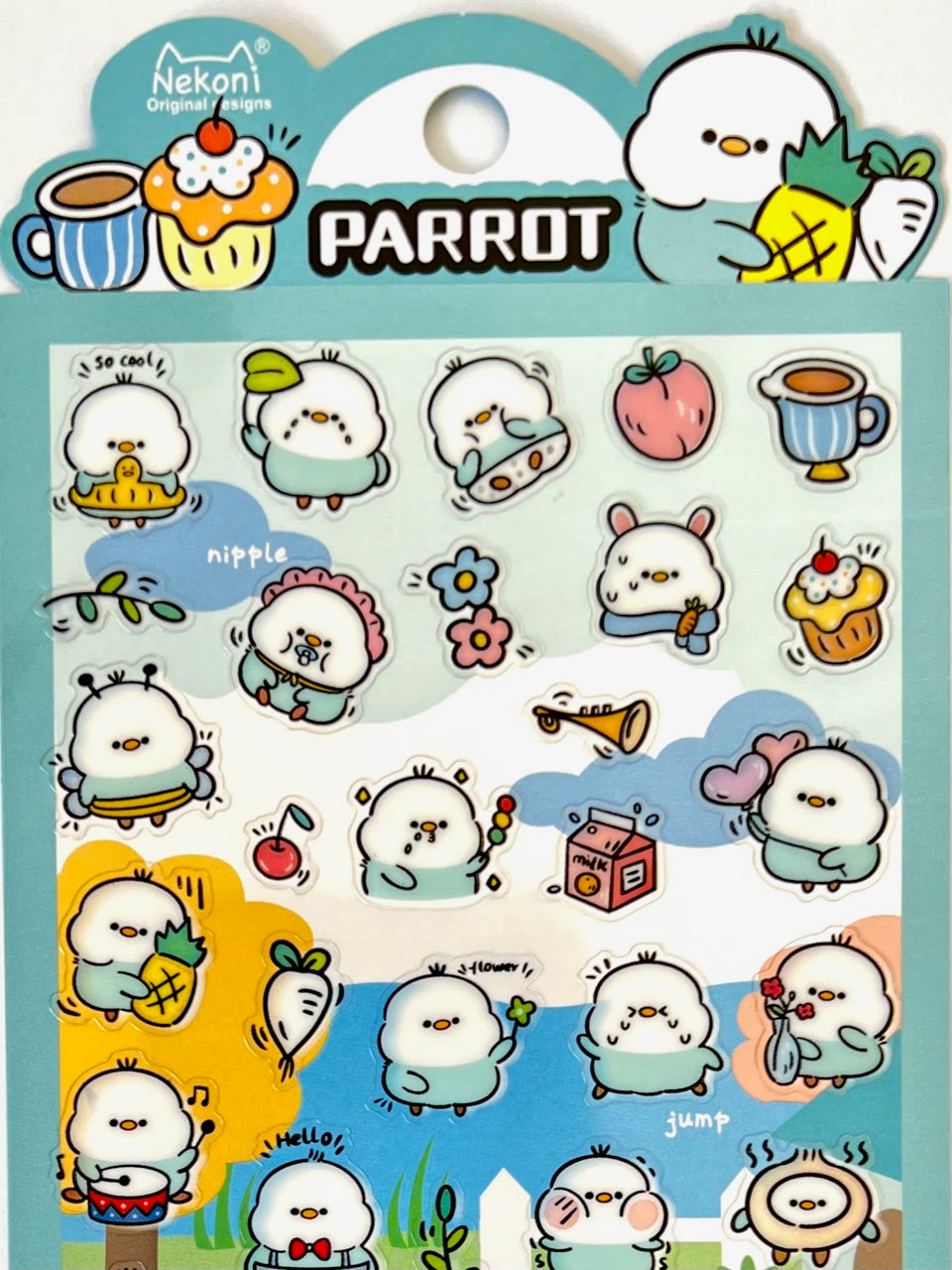 51116 PARROT PARTY STICKERS-10