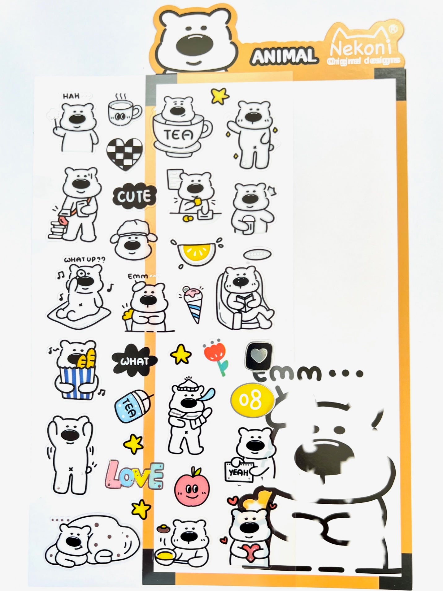 51146 BEAR ANIMAL STICKERS-10