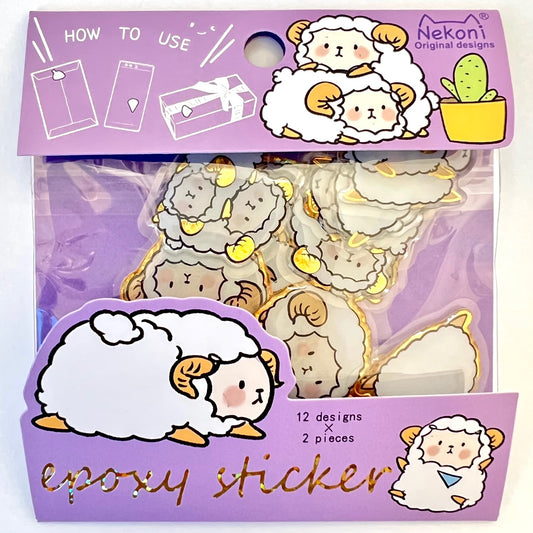 51091 SHEEP SHINY STICKERS-10