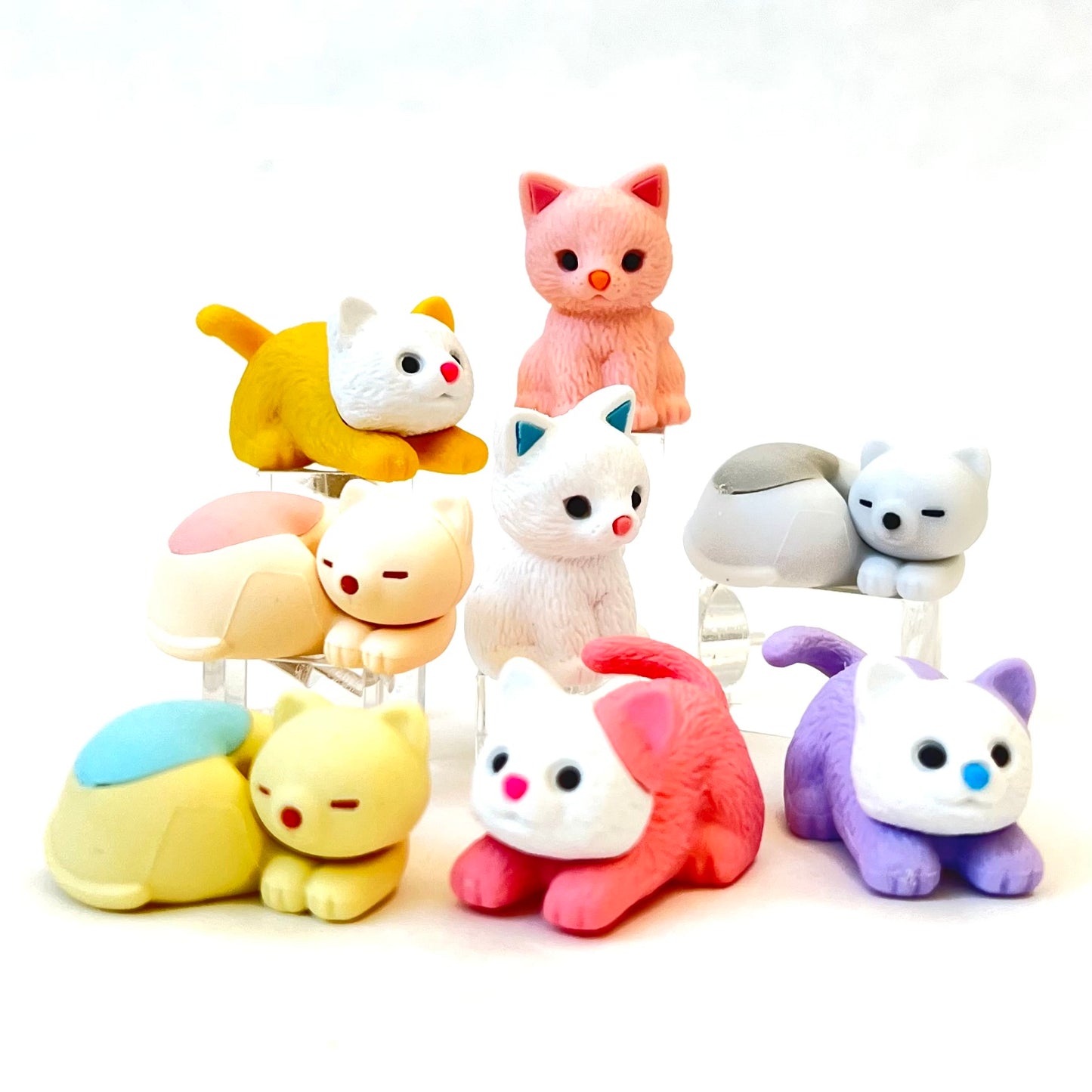 382691 IWAKO PASTEL CATS ERASERS-30