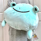 X 63281 MARSHMALLOW PILLOW-FROG PLUSH-DISCONTINUED