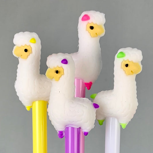 X 22245 WHITE LLAMA GEL PEN-DISCONTINUED