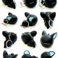 X 12019 BIG SOFT BLACK CAT CHARM-DISCONTINUED