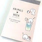 X 101100 CRUX Animals Week Dog Hedgehog Boba Mini Notepads-DISCONTINUED