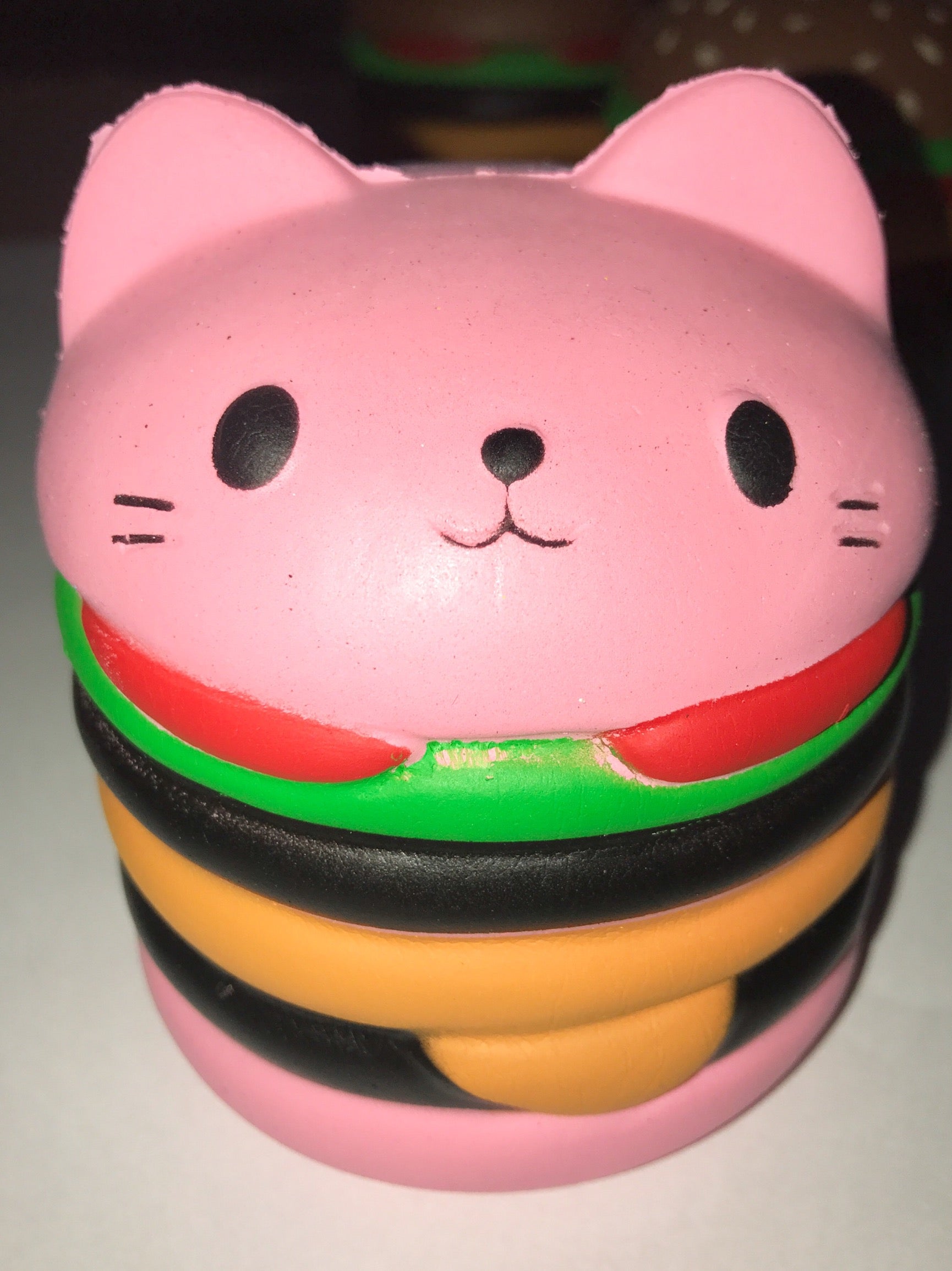 Cat hamburger clearance squishy