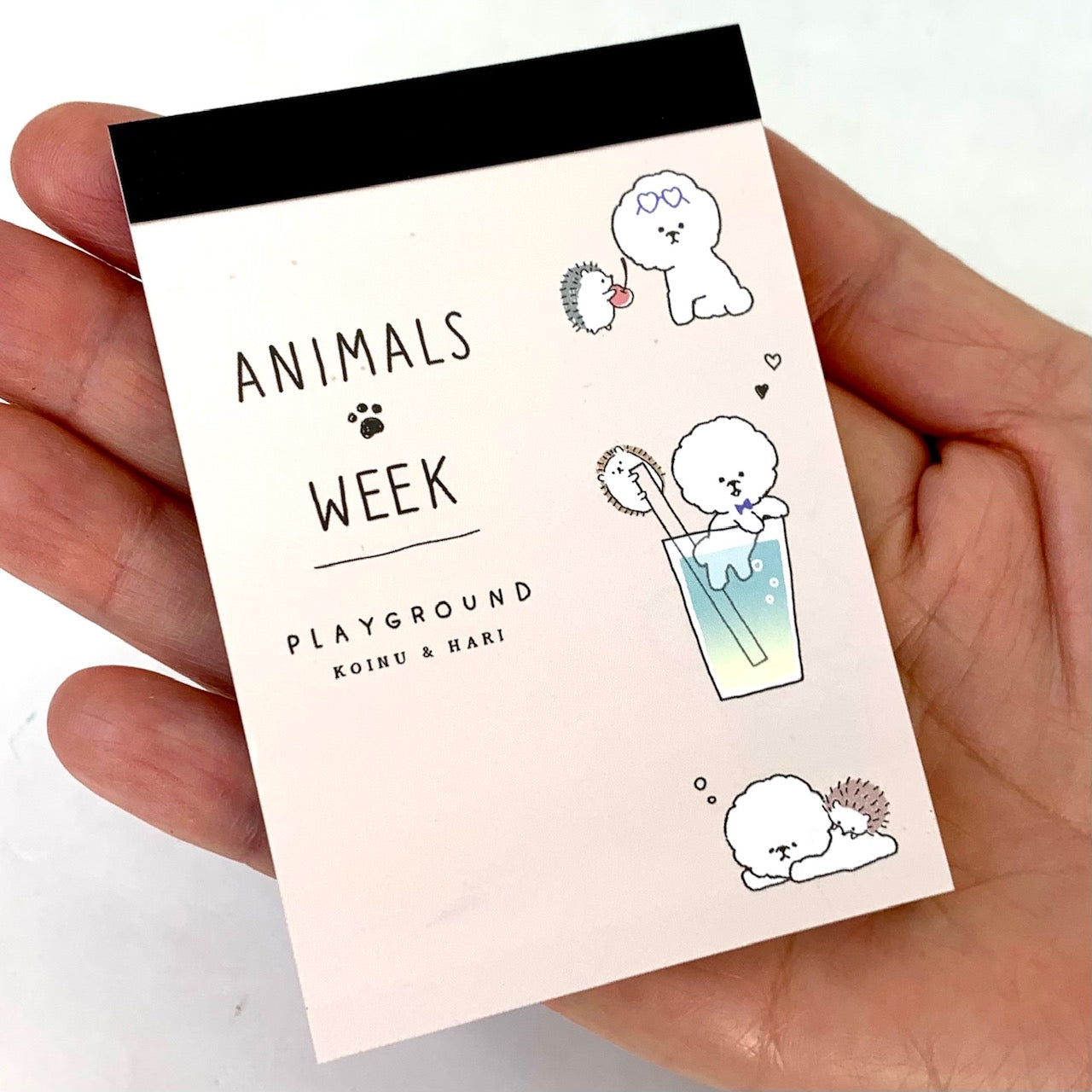 X 101100 CRUX Animals Week Dog Hedgehog Boba Mini Notepads-DISCONTINUED