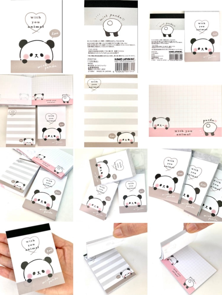X 200734 KAMIO Panda Mini Notepads-DISCONTINUED