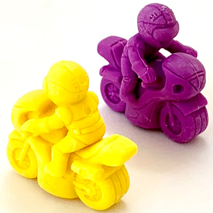 38230 Two Biker Japanese Erasers a bag-60