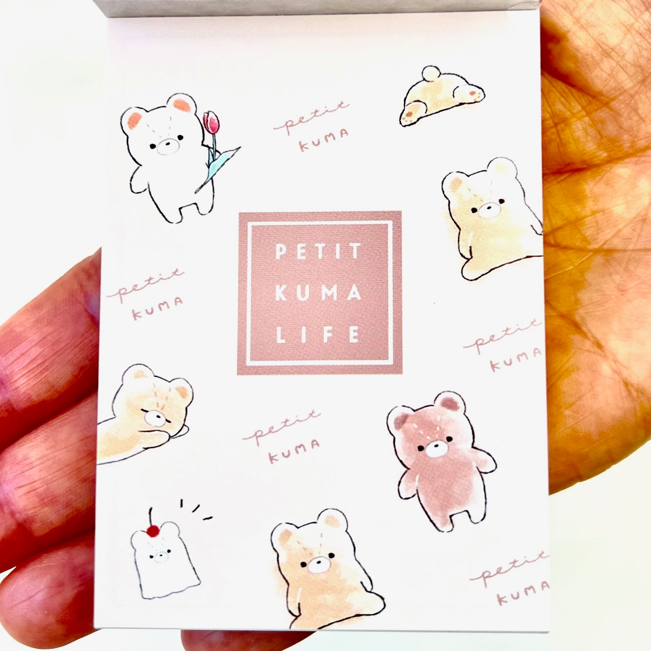 X 206123 Bear Kuma Life Chirashi Mini Notepad-DISCONTINUED
