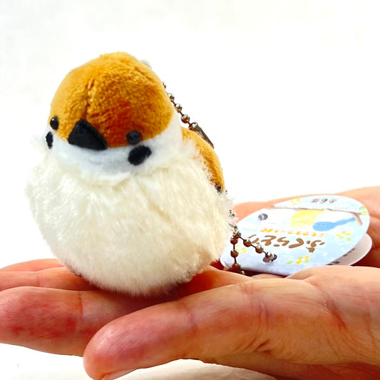 X 63348 SPARROW BIRD PLUSH CHARMS-DISCONTINUED