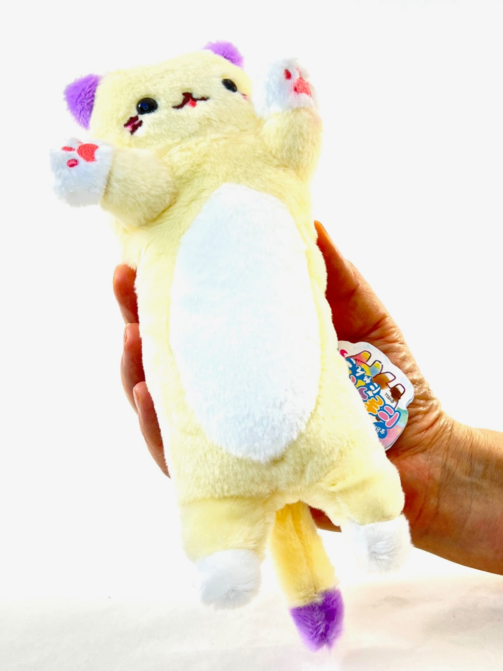 X 63240 Long Cat Squeak Plush-DISCONTINUED