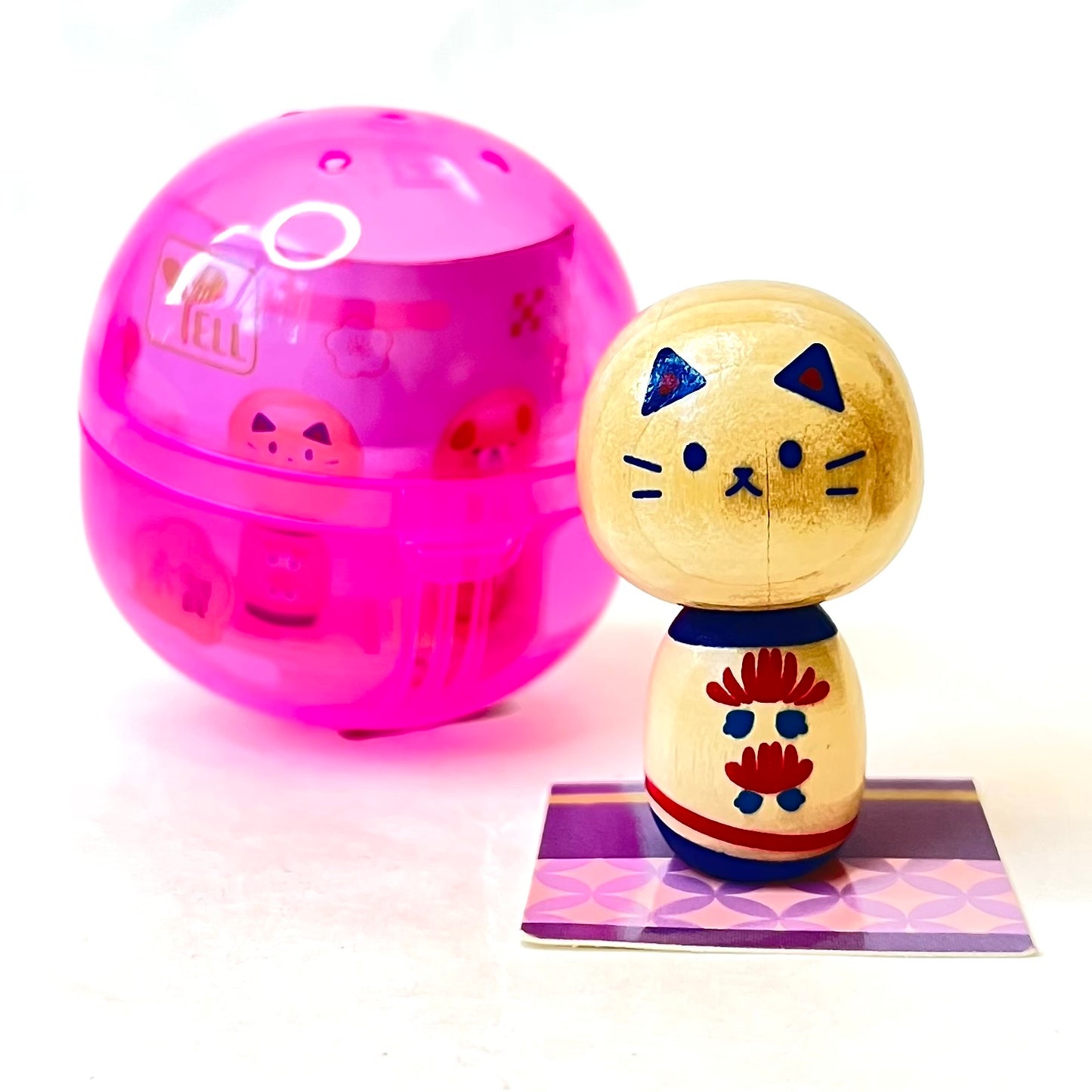 X 70962 Wooden Animal Doll Kokeshi Capsule-DISCONTINUED